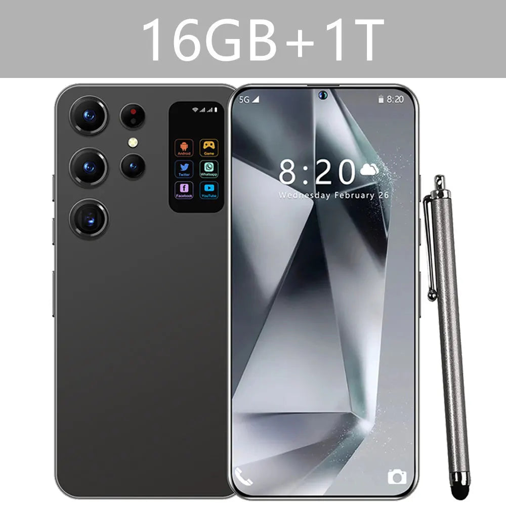 2025 Cellphones S25 Ultra 4G 5G Original 7.3inch Smartphone Dual SIM Cell Phone 7800mAh Android 14 Global Version Mobile Phones