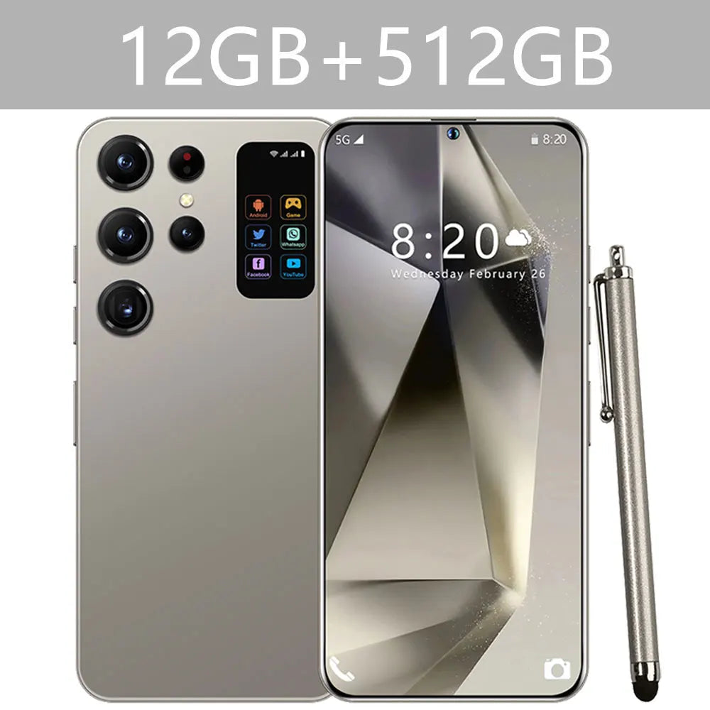 2025 Cellphones S25 Ultra 4G 5G Original 7.3inch Smartphone Dual SIM Cell Phone 7800mAh Android 14 Global Version Mobile Phones