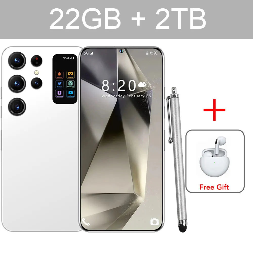 2025 Cellphones S25 Ultra 4G 5G Original 7.3inch Smartphone Dual SIM Cell Phone 7800mAh Android 14 Global Version Mobile Phones