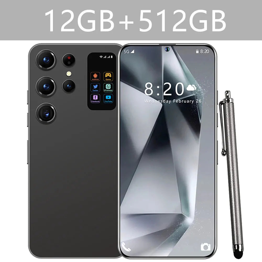 2025 Cellphones S25 Ultra 4G 5G Original 7.3inch Smartphone Dual SIM Cell Phone 7800mAh Android 14 Global Version Mobile Phones