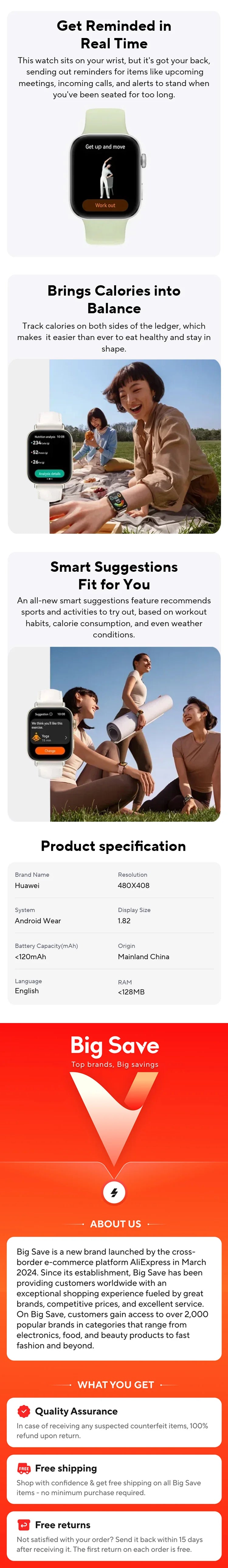 HUAWEI Watch Fit 3 Smartwatch 1.82'' AMOLED Display Ultra Slim Design Upgraded Health Management huawei watch fit 3 سوار