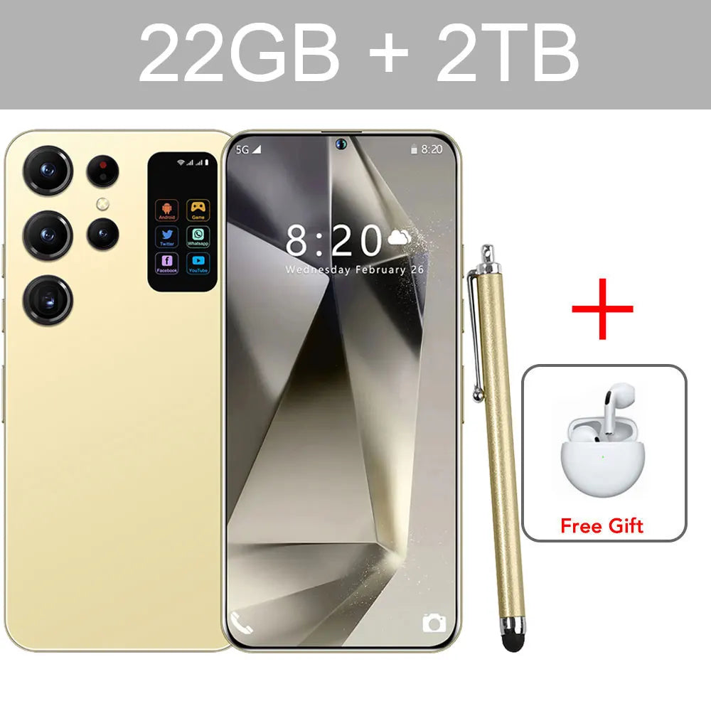 2025 Cellphones S25 Ultra 4G 5G Original 7.3inch Smartphone Dual SIM Cell Phone 7800mAh Android 14 Global Version Mobile Phones