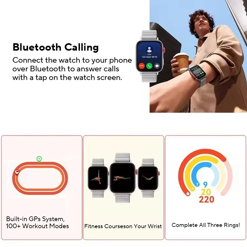 HUAWEI Watch Fit 3 Smartwatch 1.82'' AMOLED Display Ultra Slim Design Upgraded Health Management huawei watch fit 3 سوار