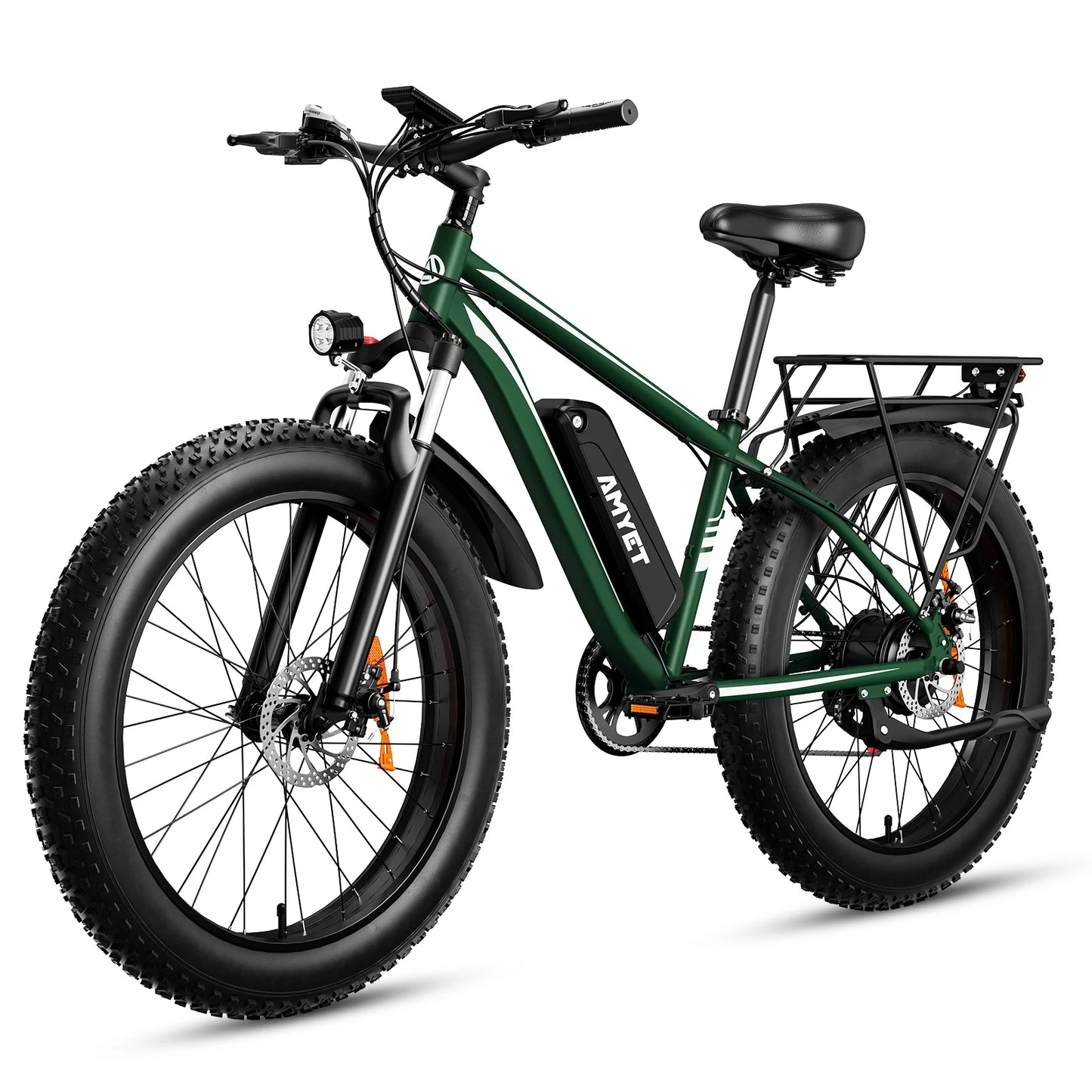 AMYET Electric Bike EB26 Adults Electric Bicycle Peak 1500W 48V 15AH e bike 26" Fat Tire Mountain Bike 31mph  Electric Dirt Bike