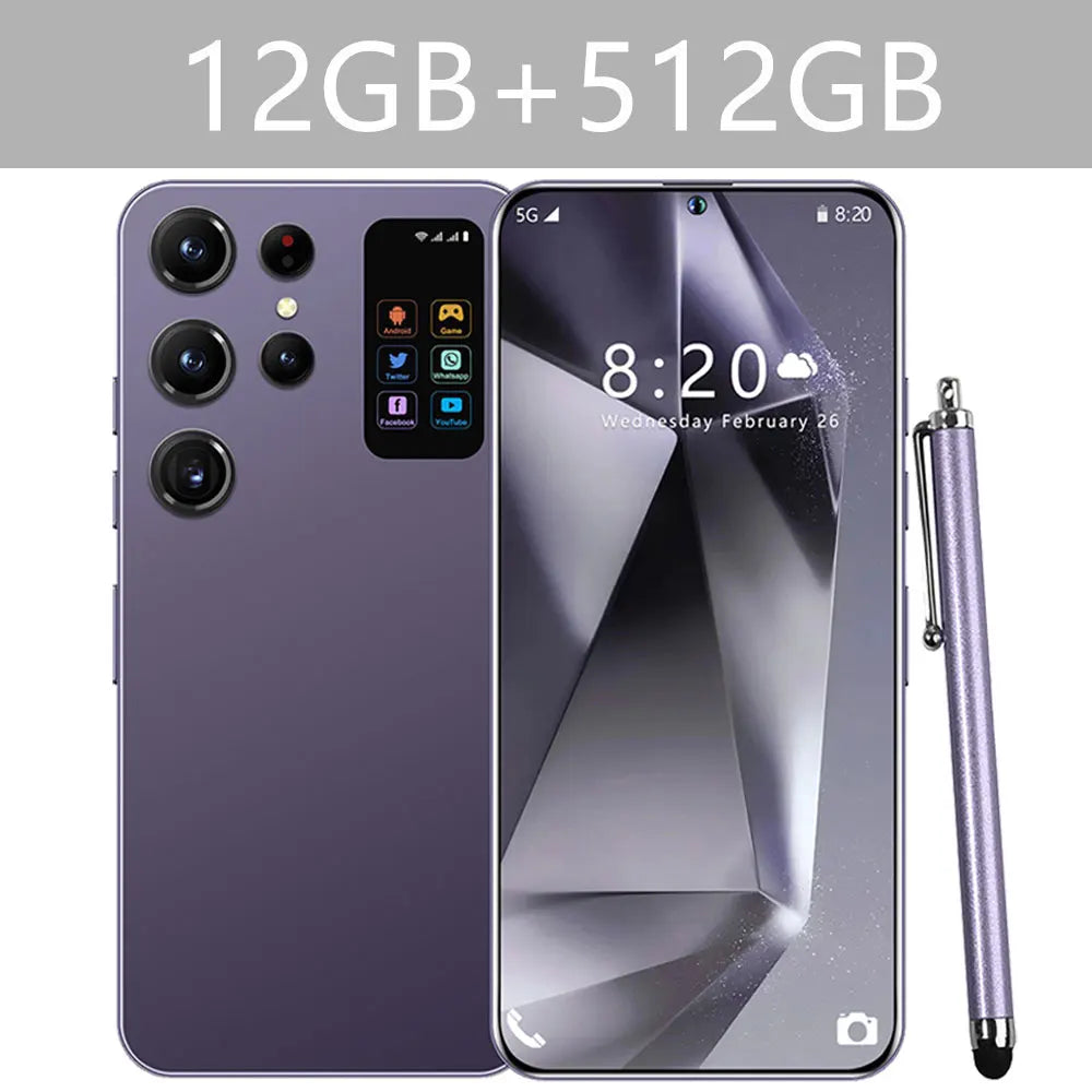 2025 Cellphones S25 Ultra 4G 5G Original 7.3inch Smartphone Dual SIM Cell Phone 7800mAh Android 14 Global Version Mobile Phones